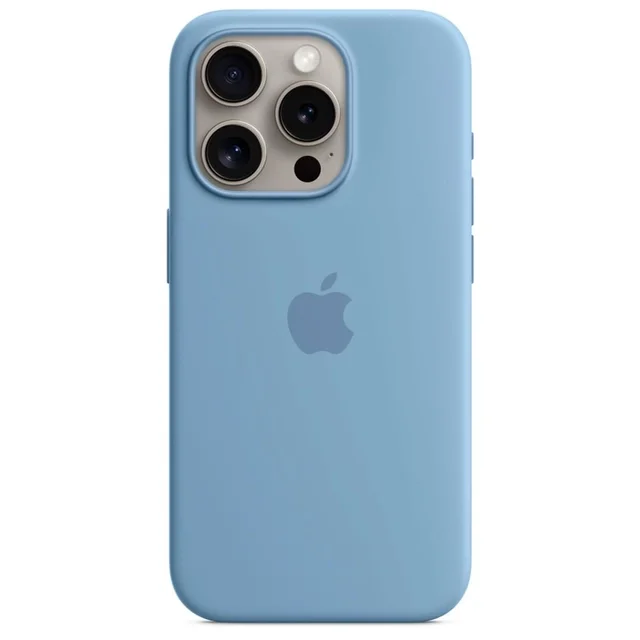 Чехол Apple для iPhone 15 Pro Silicone Case with MagSafe A3125 MT1L3ZM/A Winter Blue