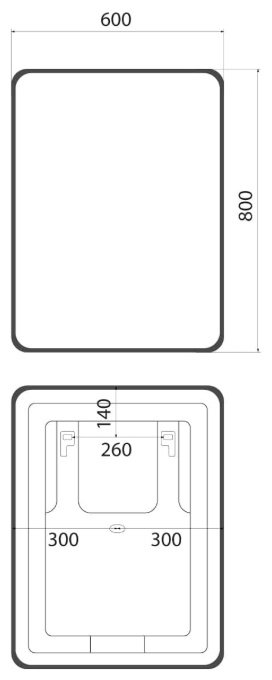 Зеркало настенное IDDIS 60x80 см купить,115200