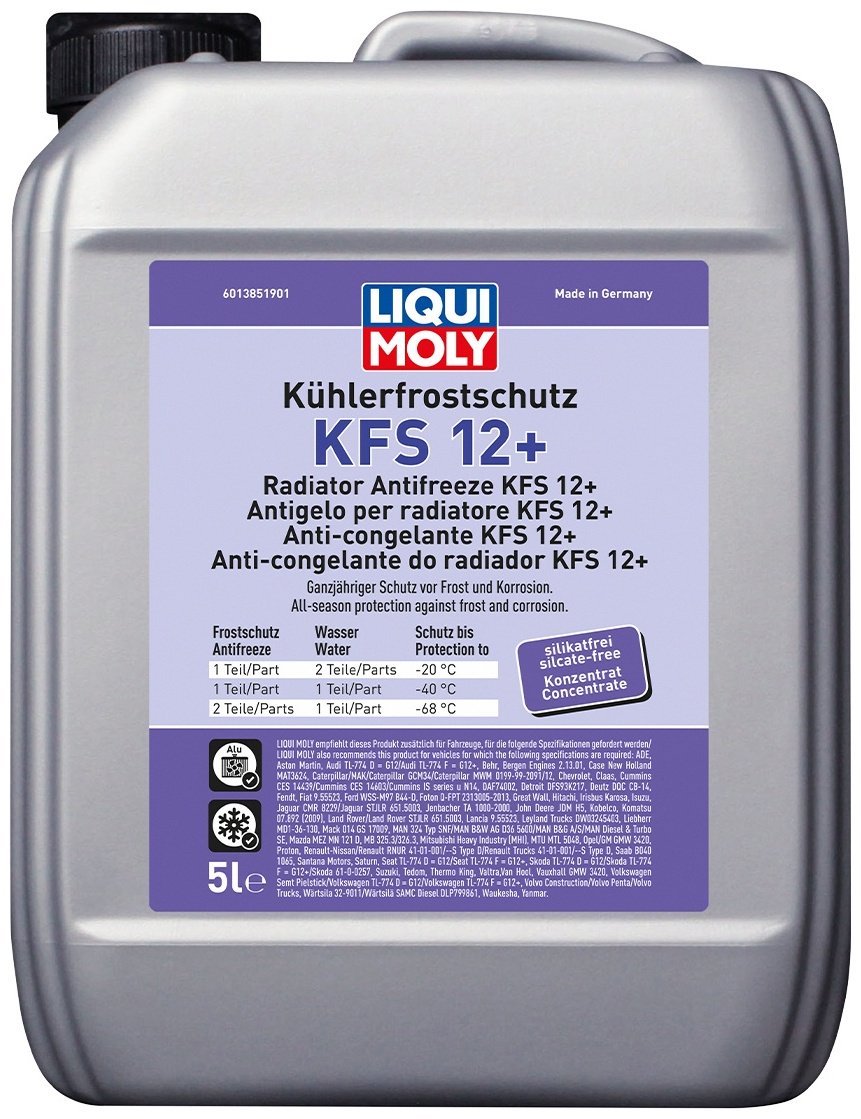 Антифриз LIQUI MOLY KFS 12+ красный (розовый) G-12+ 5 л купить,46200