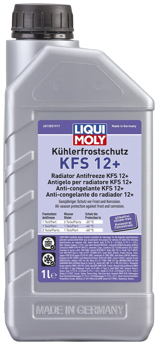 Антифриз LIQUI MOLY KFS 12+ красный (розовый) G-12+ 1 л