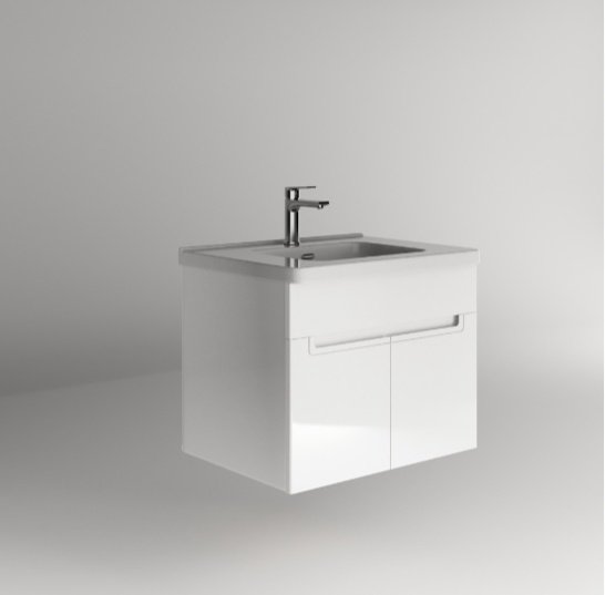 Тумба с раковиной KABINKA.KZ Оникс 600, 60x52x47 см, белый купить,NaN