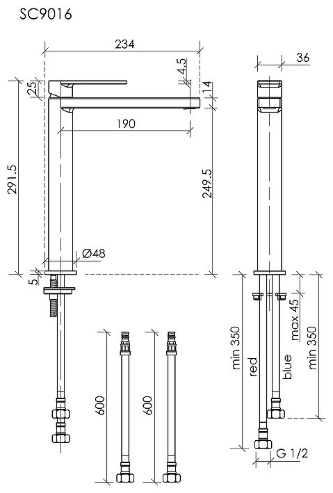 Смеситель Vincea SC9016BN , латунь, цвет брашированный никель купить,346400