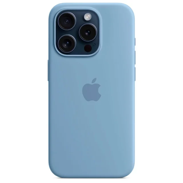 Чехол Apple для iPhone 15 Pro Silicone Case with MagSafe A3125 MT1L3ZM/A Winter Blue