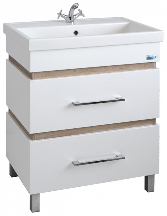 Тумба с раковиной Lindis 25077, 75x80x45 см, белый купить,NaN