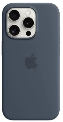Чехол Apple для iPhone 15 Pro Silicone Case with MagSafe A3125 MT1D3ZM/A Storm Blue