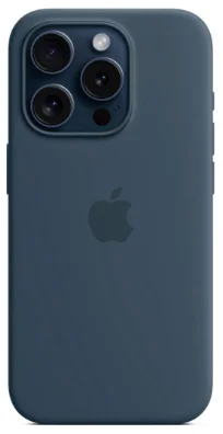 Чехол Apple для iPhone 15 Pro Silicone Case with MagSafe A3125 MT1D3ZM/A Storm Blue купить,0