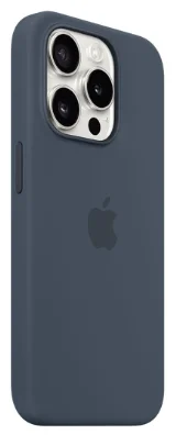 Чехол Apple для iPhone 15 Pro Silicone Case with MagSafe A3125 MT1D3ZM/A Storm Blue купить,0