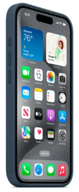 Чехол Apple для iPhone 15 Pro Silicone Case with MagSafe A3125 MT1D3ZM/A Storm Blue купить,0
