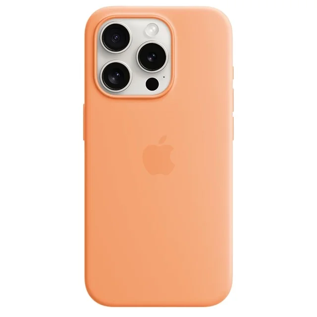 Чехол Apple для iPhone 15 Pro Silicone Case with MagSafe A3125 MT1H3ZM/A Orange Sorbet
