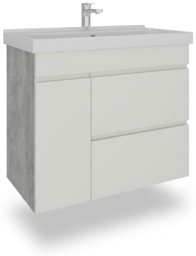Тумба с раковиной KABINKA.KZ Агат 600, 60x82x42 см, белый купить,NaN
