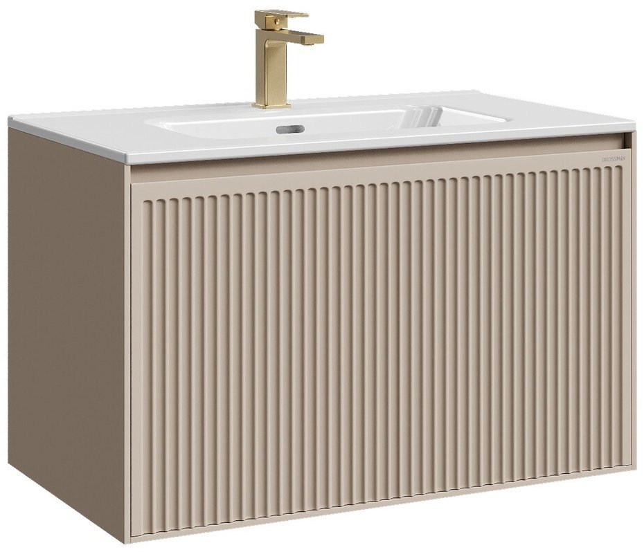 Тумба с раковиной KABINKA.KZ КРИСТАЛЛ-80 , 81x50x46 см, бежевый купить,NaN