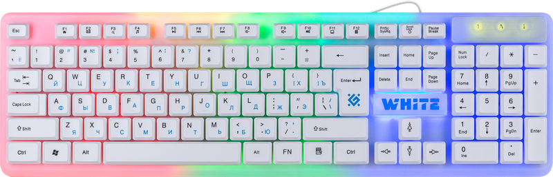 Клавиатура Defender White GK-172 белая