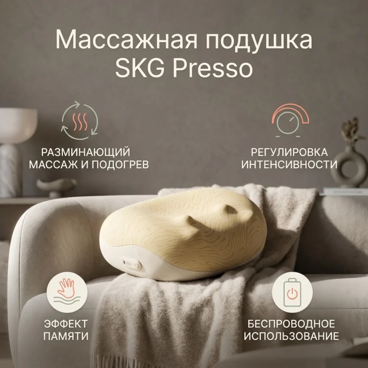 Массажер SKG 8511 Presso бежевый купить,42990