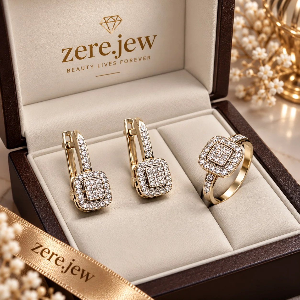 Комплект Zere ZR090924 желтое золото 6.63г 19р купить,497250