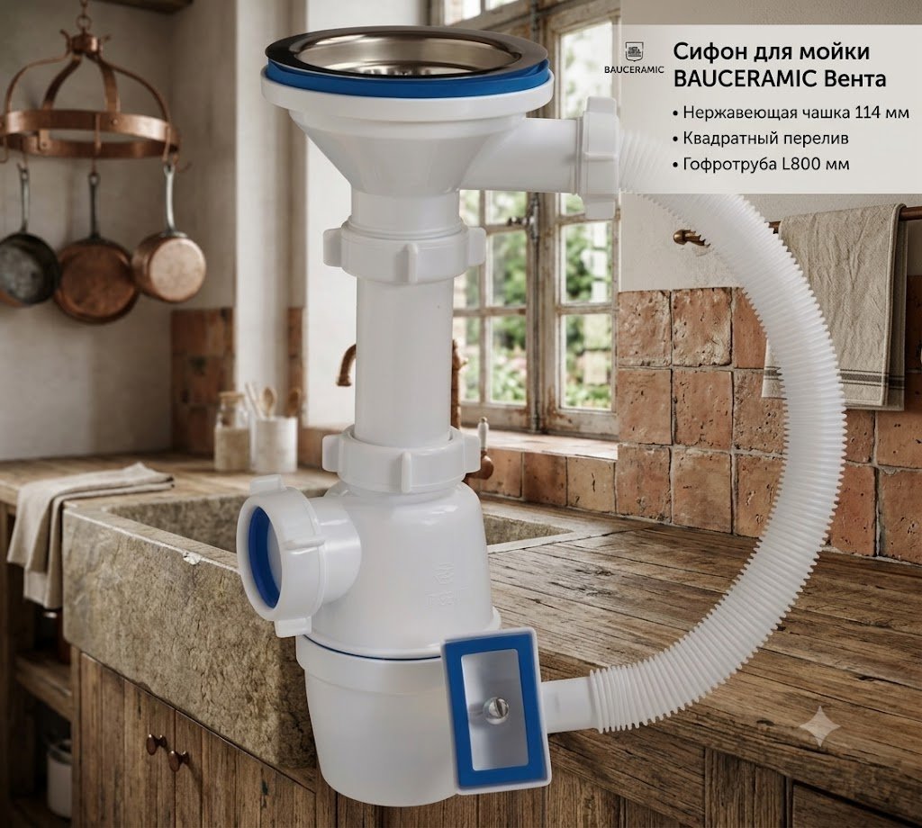 Сифон Kabinkakz_K0000344071 40 мм, 50 мм купить,NaN
