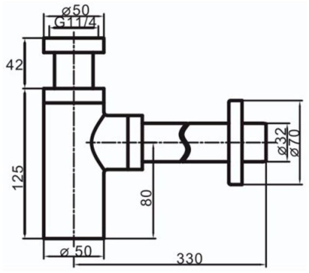 Сифон Frap F82-7 1 1/4 купить,24500
