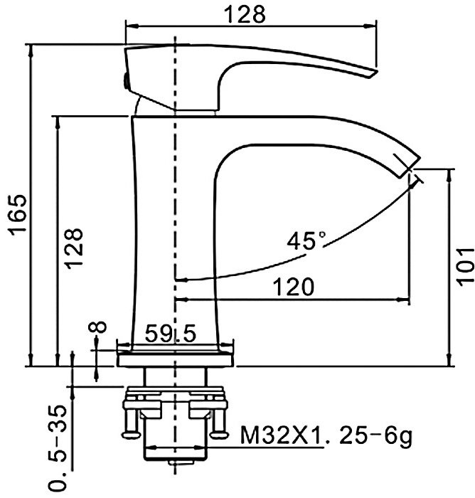 Смеситель Gappo G1007-1, латунь, цвет хром купить,51600