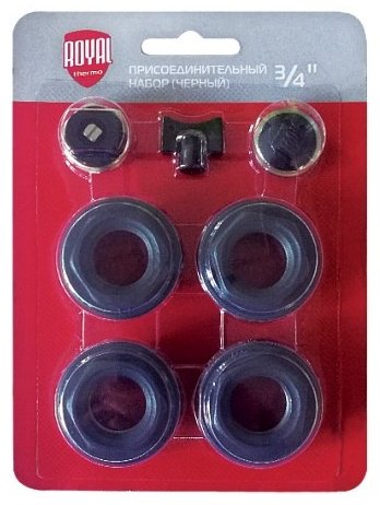 Royal Thermo присоединительный набор 3/4'' black 7 шт купить,10000