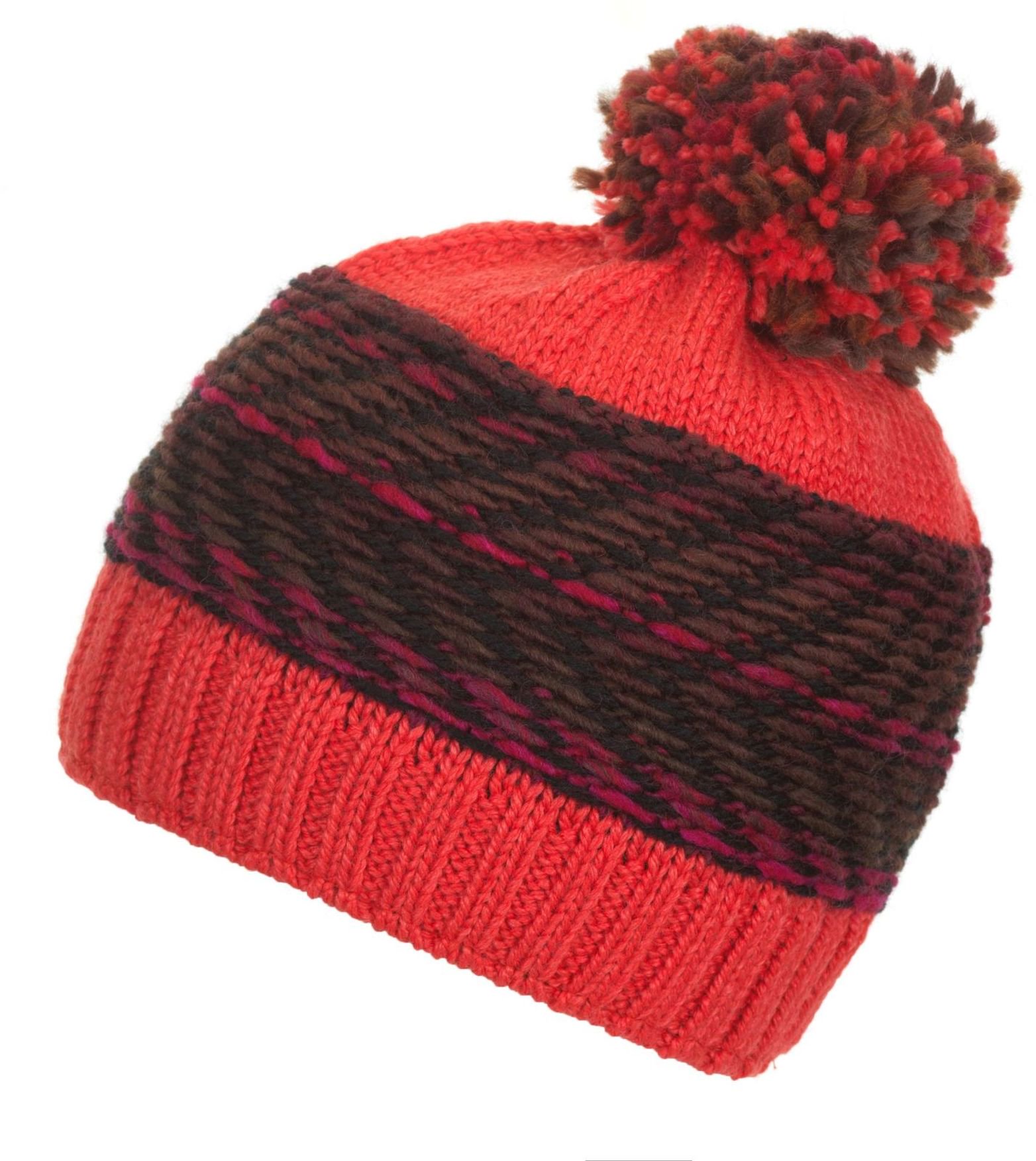 Шапка Eisbar Soraya Pompon 555 30659 красная one size купить,NaN