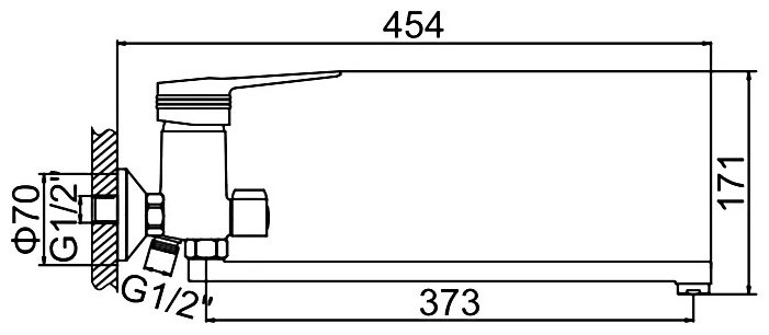 Смеситель для ванны LEDEME L2256, латунь, цвет хром купить,42800