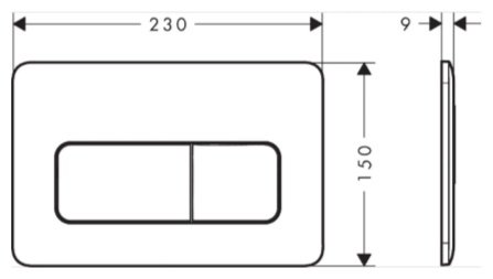 Hansgrohe кнопка смыва 66001000