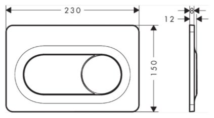 Hansgrohe кнопка смыва 66002000