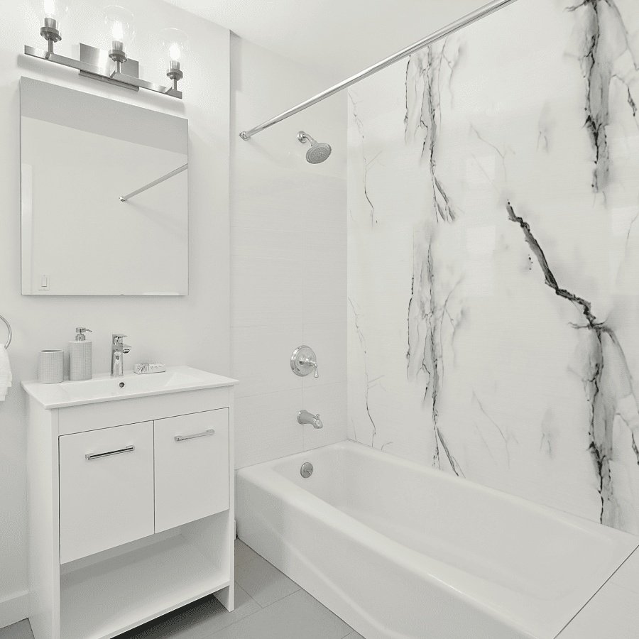 STELLA панель ПВХ 1200x2800 мм, ПВХ, арт. Marble (Марбл) Белая ночь купить,NaN