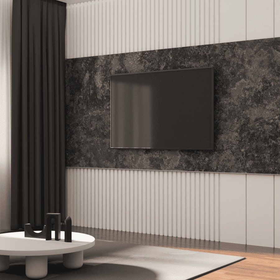 STELLA панель ПВХ 1200x2800 мм, ПВХ, арт. Marble (Марбл) Бетон Блурро купить,NaN
