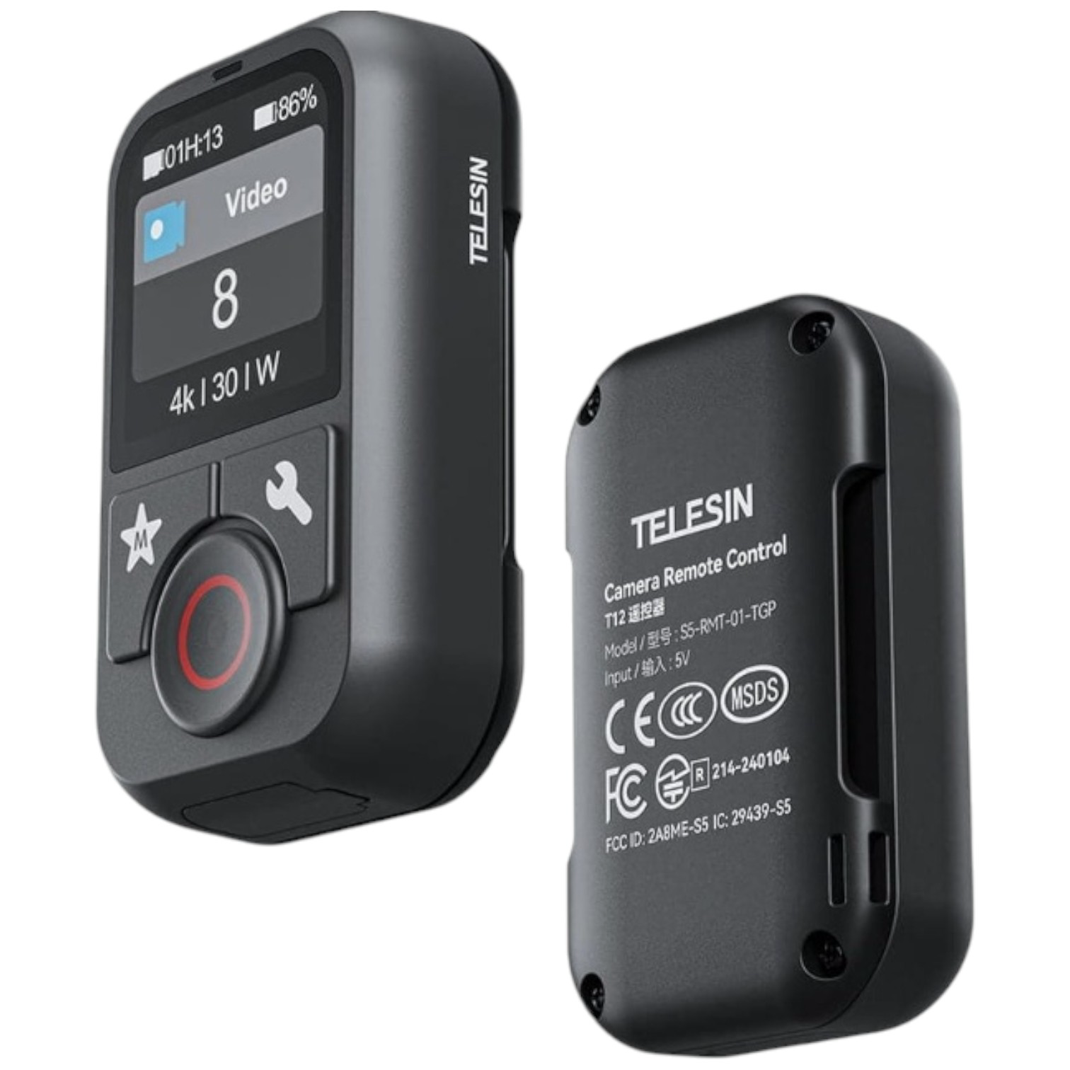 Пульт Telesin T13 Bluetooth Remote Control for Hero 12/11/10/9/MAX black купить,NaN