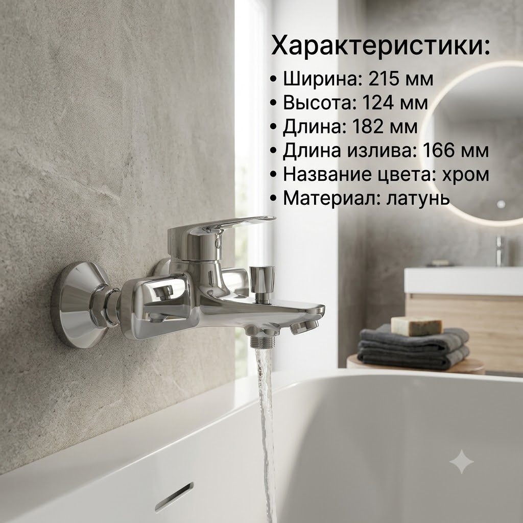 Смеситель BRAVAT F6429564CP-01-ENG, латунь, цвет хром купить,48930