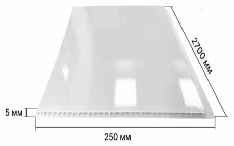 Панель ПВХ Белая глянцевая 2700*250*9 Stella Light (10)^2 купить,NaN