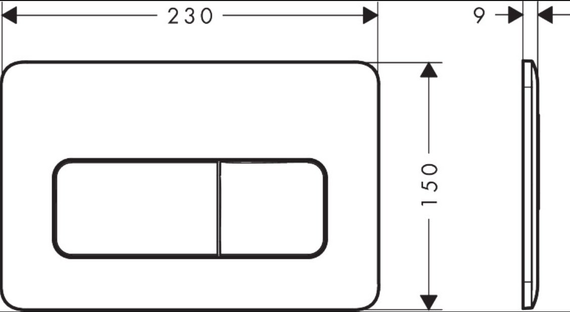 Hansgrohe кнопка смыва iFrame Original Q 66001670 купить,63900