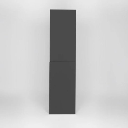 Шкаф-пенал навесной KABINKA.KZ Бостон, 40x23x160 см, графит, коричневый купить,NaN