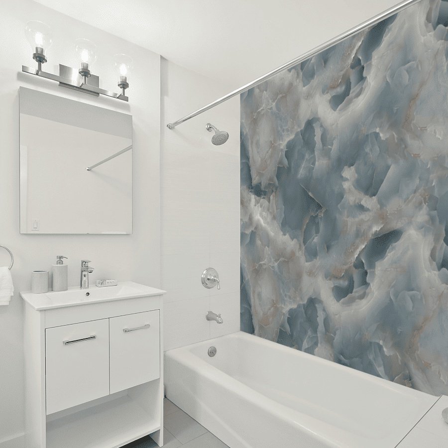 STELLA панель ПВХ 1200x2800 мм, ПВХ, арт. Marble (Марбл) Шангхай купить,NaN