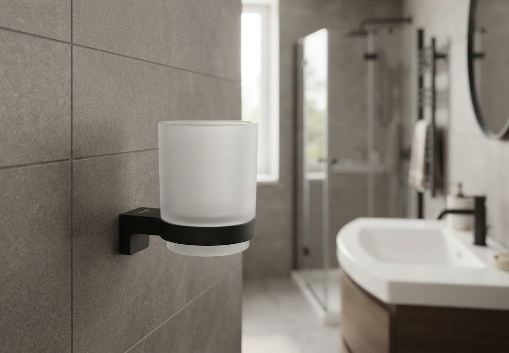 Hansgrohe стакан 41769670 1 шт, стекло, металл купить,NaN