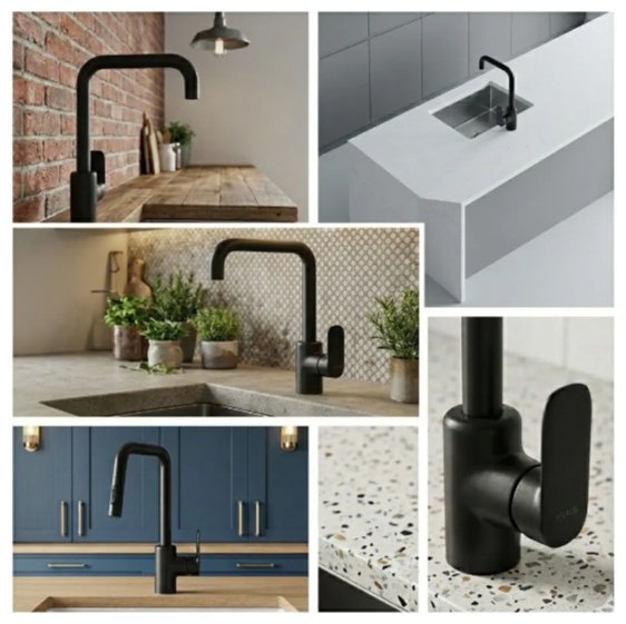 Смеситель BRAVAT F7421454BW-ENG, латунь, цвет черный купить,65310