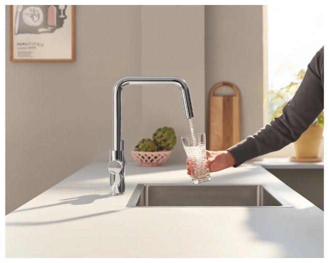 Смеситель Grohe 3058700, латунь, цвет хром - ForteMarket Смеситель Grohe 3058700, латунь, цвет хром купить,1260700