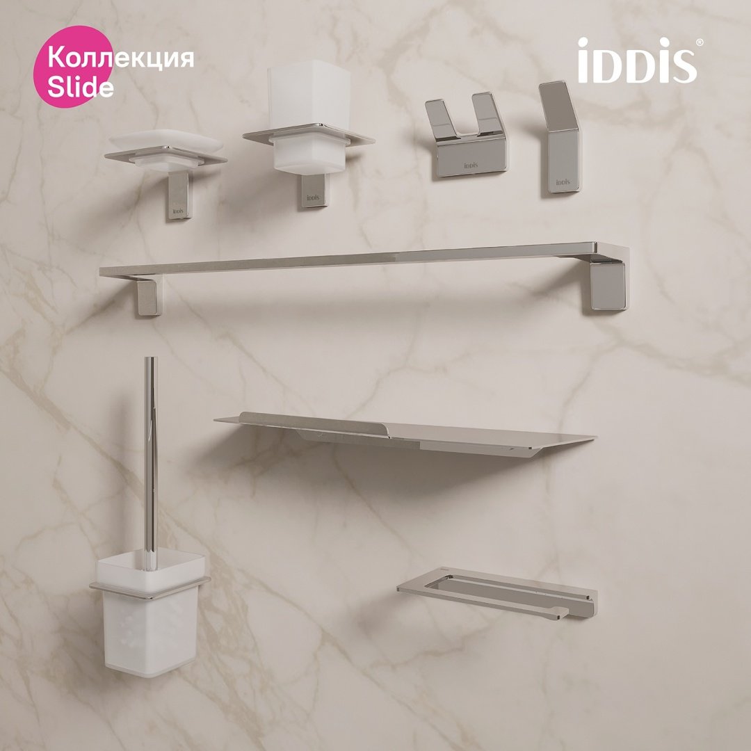 IDDIS стакан Slide SLISCG1i45 1 шт, металл, стекло купить,20500