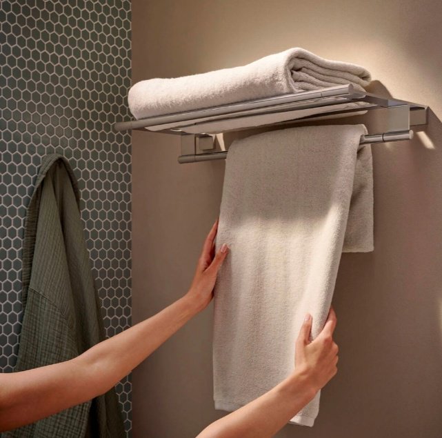 Hansgrohe полка 41781000 1 шт, латунь