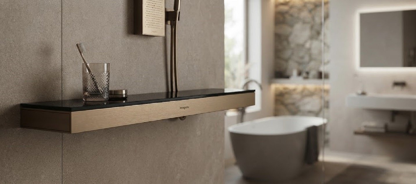 Hansgrohe полка 26844140 1 шт, латунь купить,458100