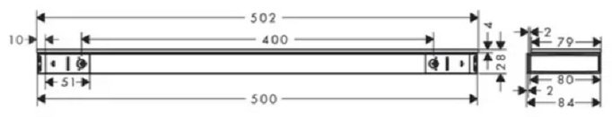 Hansgrohe полка 26844140 1 шт, латунь купить,458100
