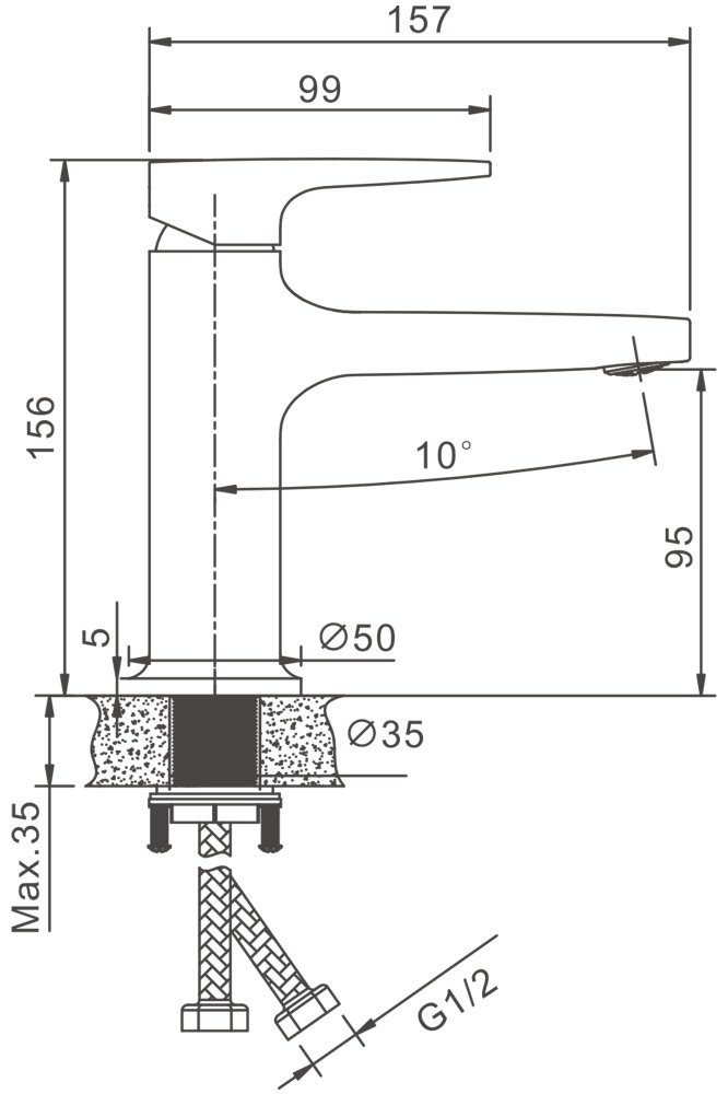 Смеситель Belz B10713 , латунь, цвет хром купить,31200