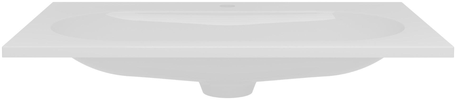Раковина Vincea VCB-4H800W накладная прямоугольная 80х48 см, кварц