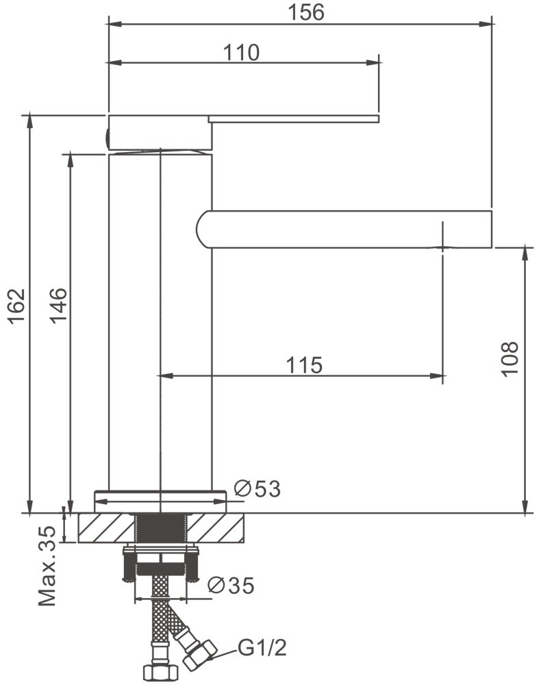Смеситель Belz B10813-3 , нержавеющая сталь, цвет графит купить,30300