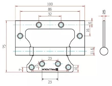 Palladium ФЗ E-2BB-100 SB мат латунь купить,3400