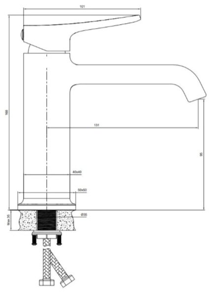 Смеситель Belz B10793, латунь, цвет хром купить,34510