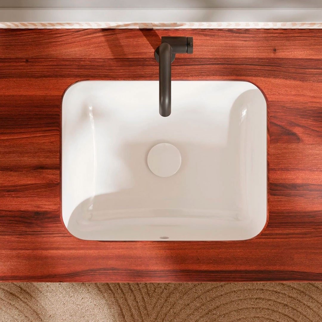 Раковина Hansgrohe Xuniva Q 60154450 подстольная прямоугольная 45х35 см, керамика купить,NaN