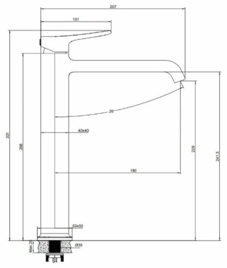 Смеситель Belz B11793-5, латунь, цвет брашированное золото купить,73300