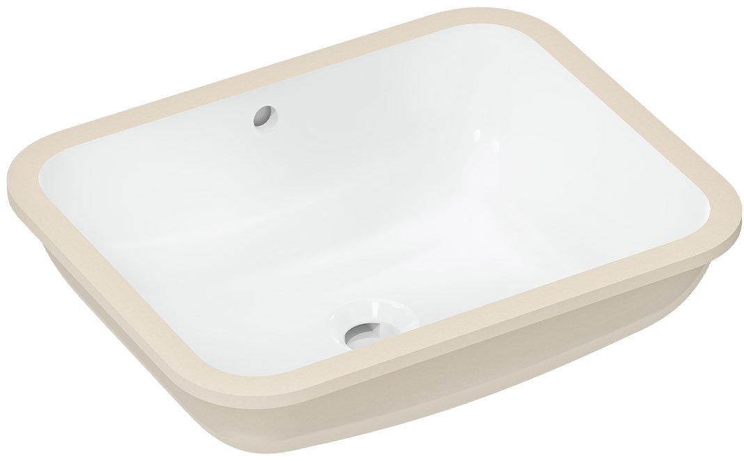 Раковина Hansgrohe Xuniva Q 60154450 подстольная прямоугольная 45х35 см, керамика купить,NaN