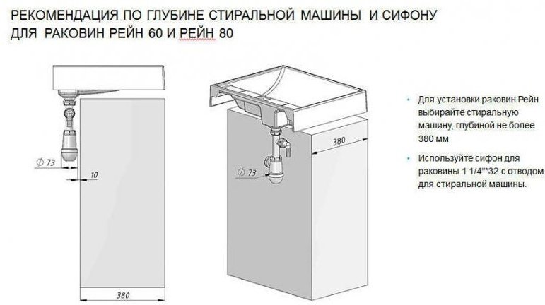 Раковина AQUATON Рейн 600 графит над стиральной машиной прямоугольная 60 см, искусственный камень купить,155800